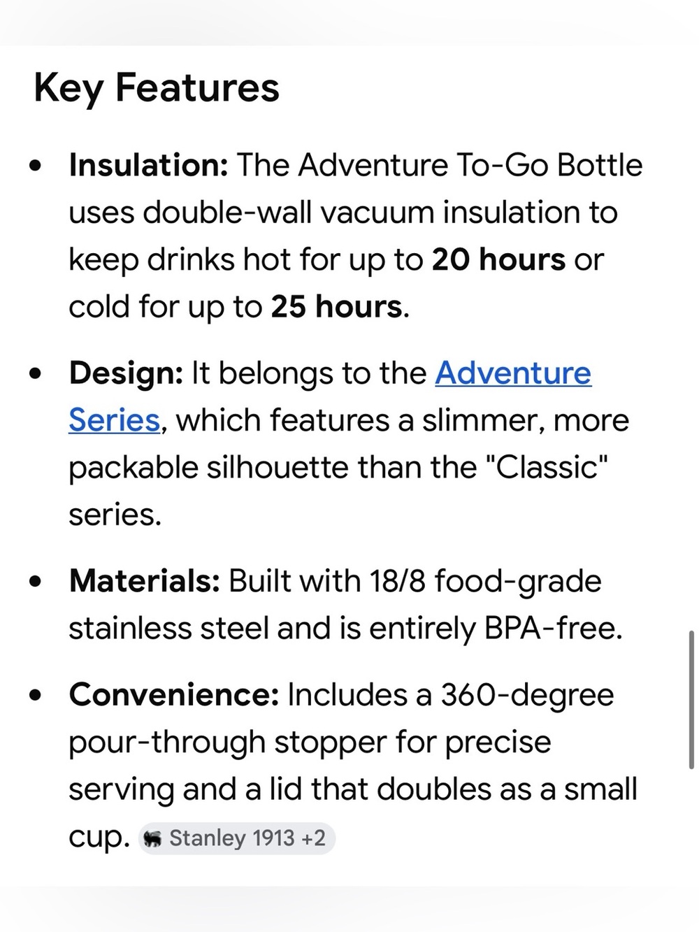 EXCLUSIVE Brazil adventures on the go  Stanley Vacuum Flask Set HARD TO FIND - Picture 6 of 8
